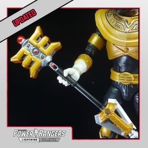 Power Rangers Zeo - Gold Zeo Staff - Lightning Collection Accessories