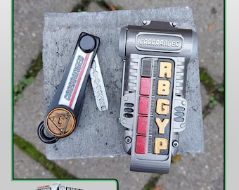 3D Printed & Painted Power Rangers Turbo Morpher / Carranger - Accel Changer | Display Prop