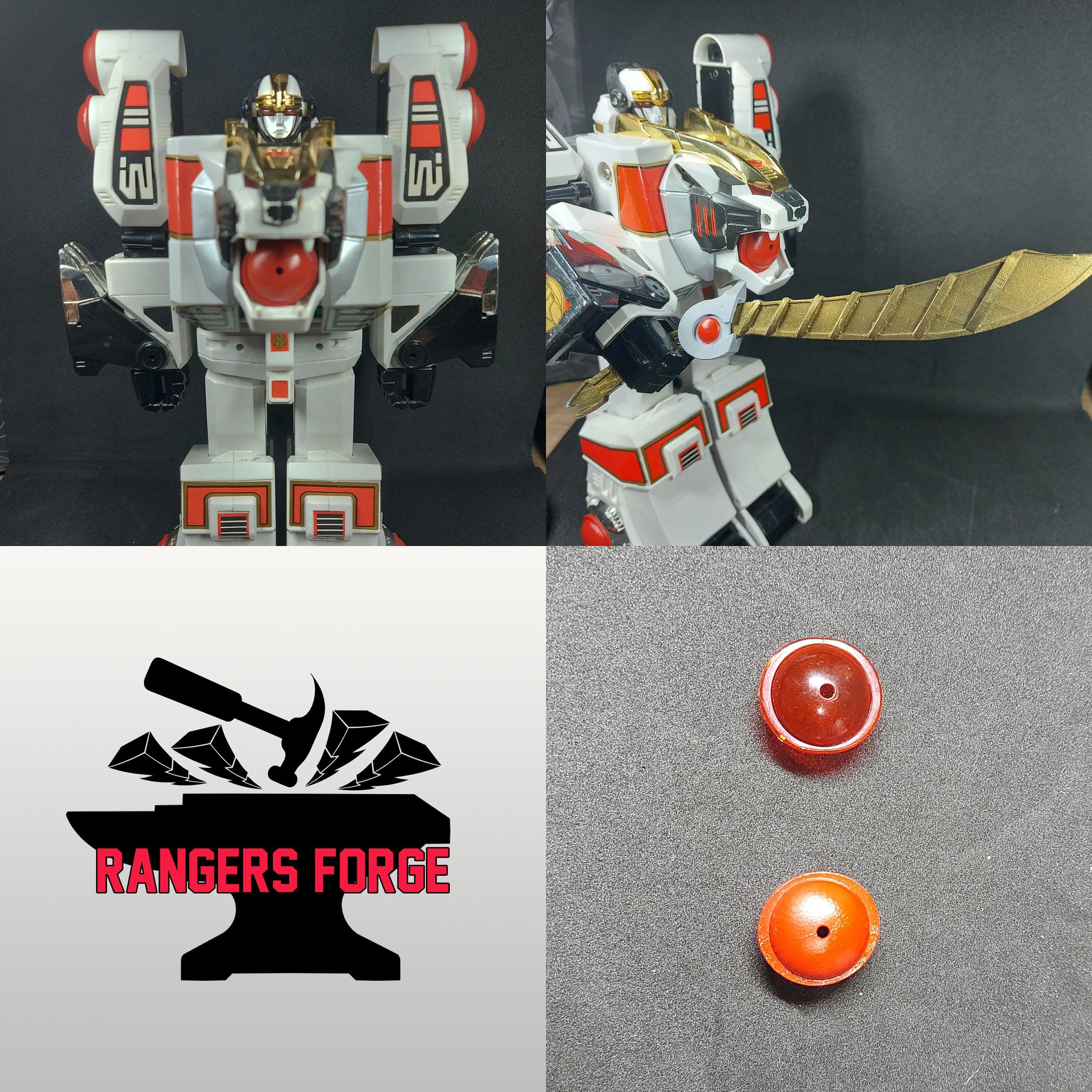 Mighty Morphin Power Rangers Deluxe White Tiger Zord 3D Printed