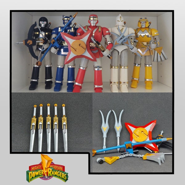 Mighty Morphin Power Rangers Battle Borgs 3D Printed Parts [1995]