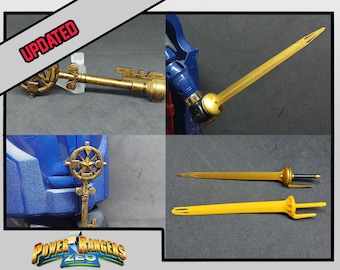Power Rangers ZEO - Figura Deluxe de Auric el Conquistador (Impresión 3D) [1996]