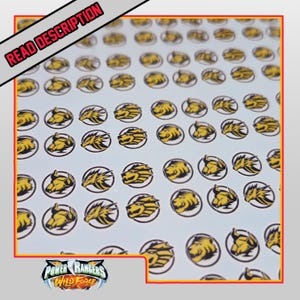 Power Rangers Wild Force Decals | READ DESCRIPTION | Lighting Collection | 1/12 Accesory