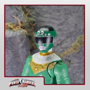 Green Turbo Ranger / Green Racer Helmet | Lightning Collection / 1:12 Accessory | 3D Printed