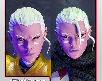 Kiya Kyatyl - Blue Omega Ranger Headsculpt | Lightning Collection Accessory | 3D Printed