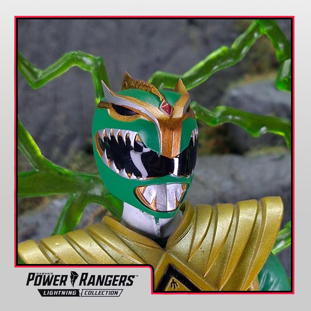 Mighty Morphin Power Rangers - Evil Green Ranger Helmet| Lightning ...