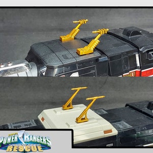 Power Rangers Lightspeed Rescue Deluxe Supertrain Megazord 3D Printed Parts [2000]
