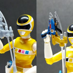 Power Rangers In Space - Combined Weapons | Quadro Blaster | Astro Axe | Lunar Lance | Satellite Stunner | Star Slinger | Spiral Saber