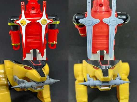Mighty Morphin Power Rangers Deluxe Megazord 3D Printed Parts 1993