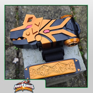 3D Printed & Painted Power Rangers Dino Thunder - Brachio Morpher / Abaranger - Dino Commander | Display Prop