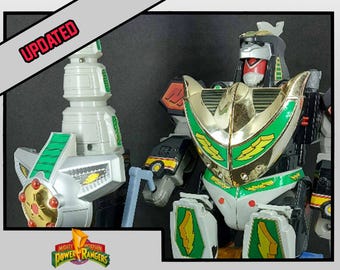 Piezas impresas en 3D del Dragonzord Deluxe de los Mighty Morphin Power Rangers [1993]