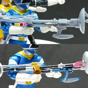 Power Rangers In Space - Combined Weapons | Quadro Blaster | Astro Axe | Lunar Lance | Satellite Stunner | Star Slinger | Spiral Saber