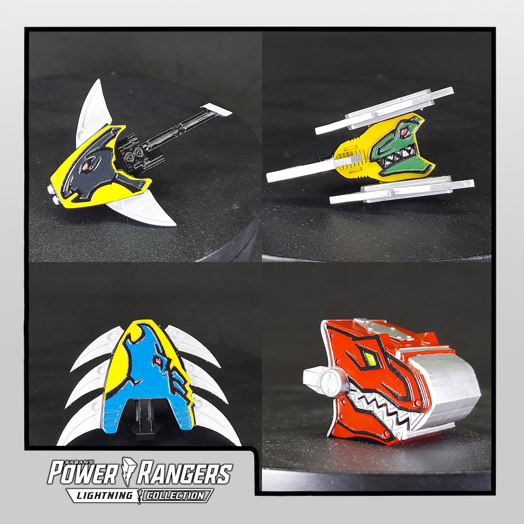 Power Rangers Dino Charge Kyoryuger Lightning Collection Weapons  T-Rex Smasher Para Chopper Raptor Claw Stego Shield Nederland