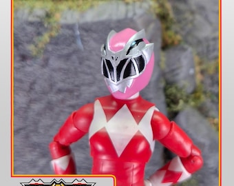 Pink Dino Fury Ranger Helmet | Lightning Collection Accessory | 3D Printed