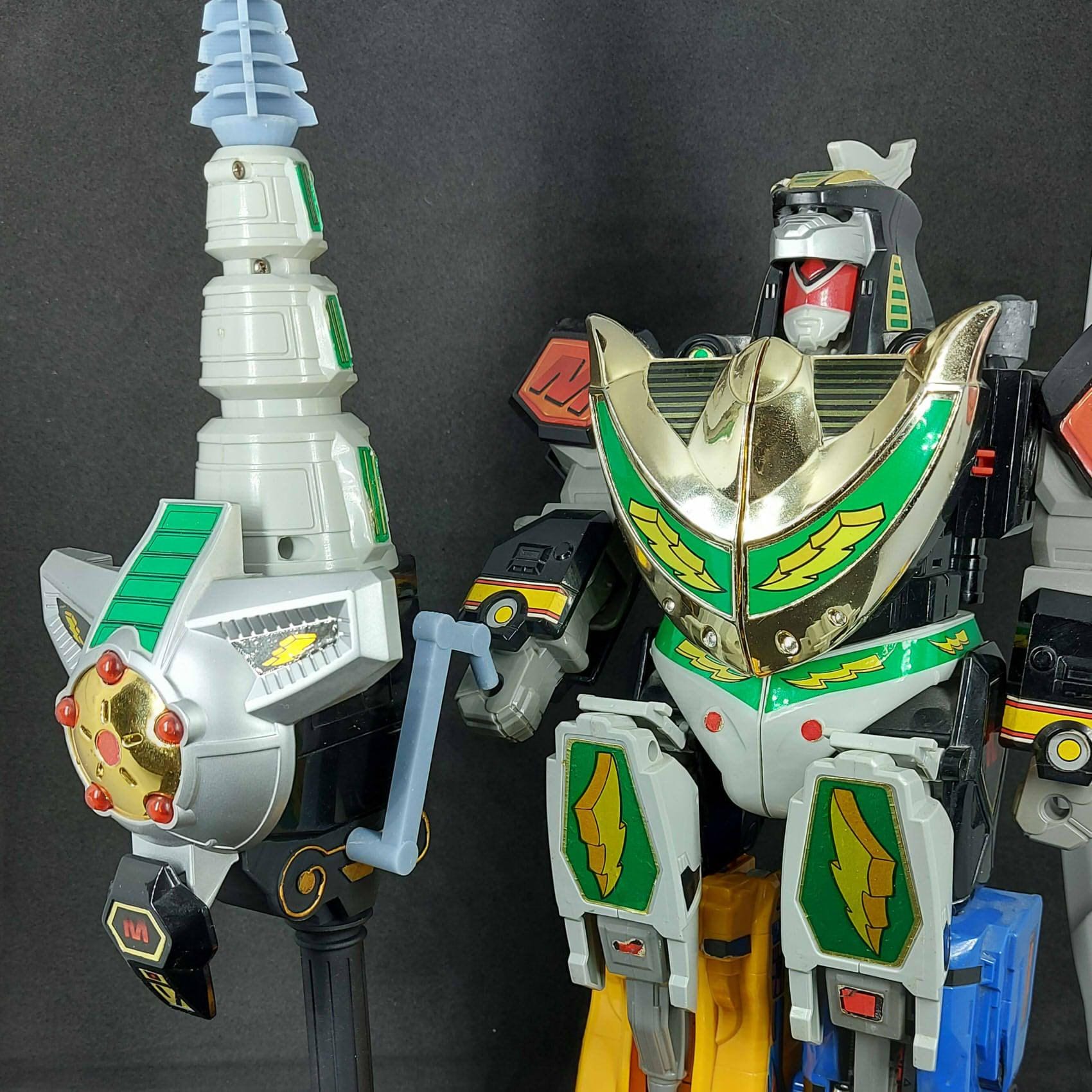 Mighty Morphin Power Rangers Deluxe Dragonzord 3D Printed Parts