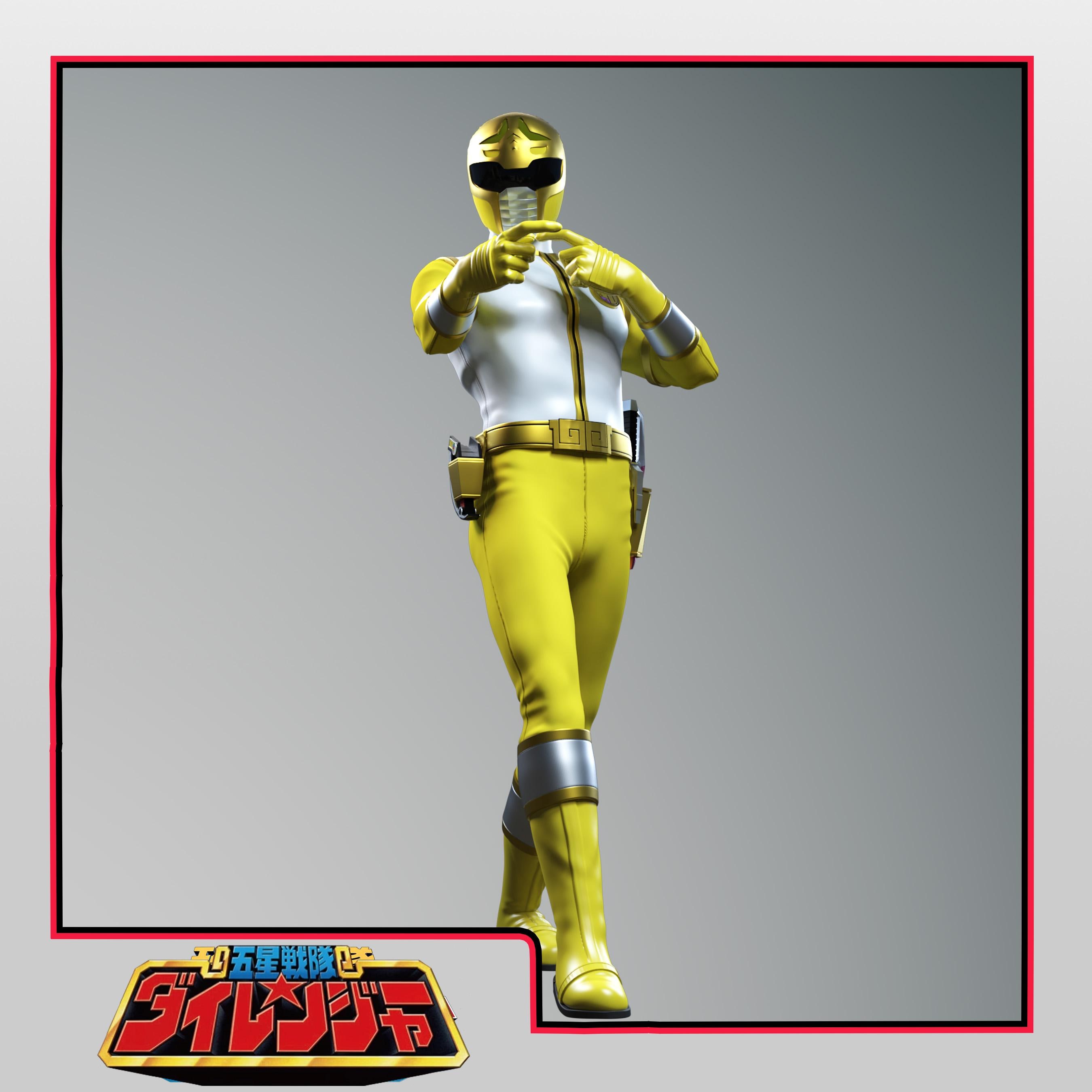 Power Rangers Diaranger Power Rangers Yellow Squadron Rangers / Super Sentai Yellow Dairanger ...