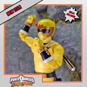 Power Rangers Ninja Storm - Yellow Wind Ranger / Hurricaneger - HurricaneYellow Conversion Kit | Lightning Collection Accessories