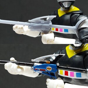 Power Rangers In Space - Combined Weapons | Quadro Blaster | Astro Axe | Lunar Lance | Satellite Stunner | Star Slinger | Spiral Saber