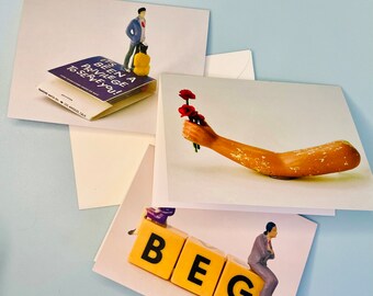 Set of 3 greeting cards