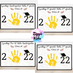 Preschool Graduation Handprint Keepsake, Pre-k Graduation, Kindergarten ...