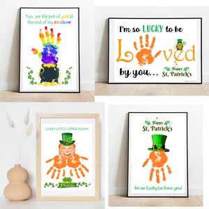 St. Patrick's day hand print , St. Patrick's craft, DIY St. Patrick's day activities