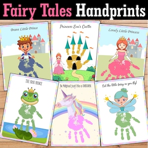 Märchen Handabdruck Andenken Handwerk, magisch, Einhorn, Burg, Drache, Prinzessin, Kunst, Fantasie, Märchenbuch, Geschenk,
