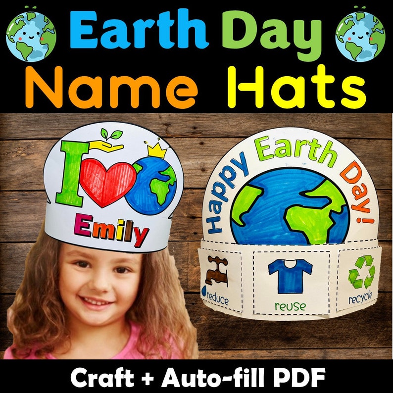 Earth Day Craft Activities Printable Bundle Earth Day Etsy