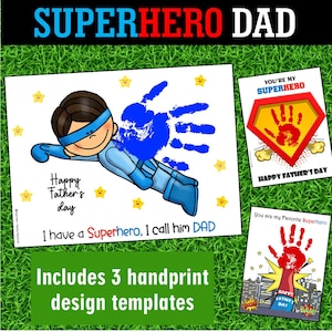 Carte souvenir fête des pères super-héros, super-père, papa, grand-père, beau-père, grand-père, oncle