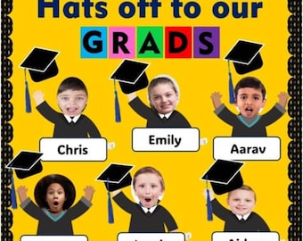 DIY Graduation Bulletin Board Kit, Photo Craft (Digital Download)