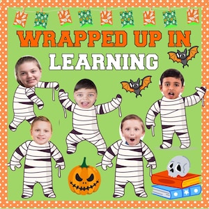 Mummy Halloween Bulletin Board | Classroom Decor (PDF and PPT)