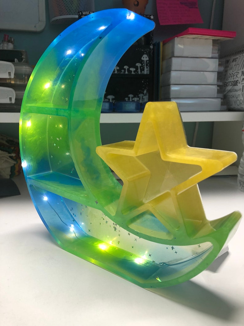 Customizable Moon Shelf Etsy