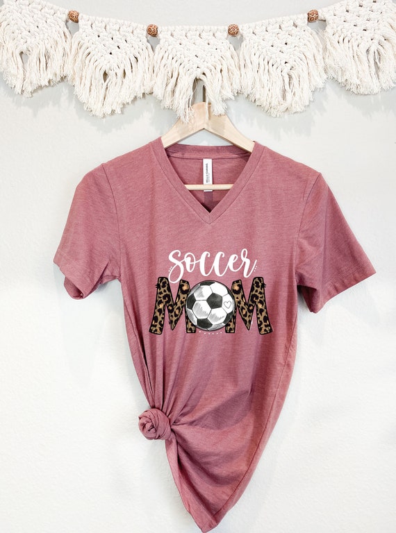 Tshirt for Soccer Mom Woman Vneck Shirts for Mom Mothers Etsy