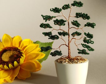 Handcrafted Copper Wire Bonsai Tree