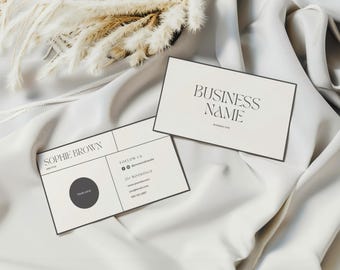 Business Card Canva Template, Editable Esthetician Beauty Salon Business Card, Modern Luxury Printable Calling Card, DIY Branding, 3.5 x 2