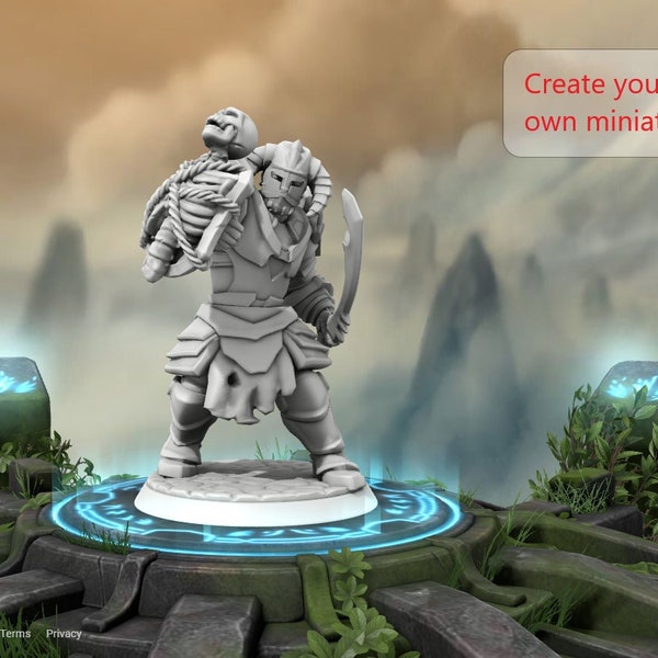 Hero Forge Print Service - Design Your Own Minis for Dungeons and Dragons, Tabletop Wargames