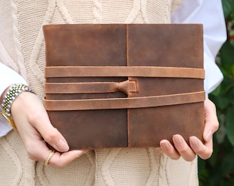 Personalised Photo Album, 6" x 8" Wedding Photo Album, Photo Guestbook, Baby Photo Album, Leather Photobook, Rustic Family Photo Album