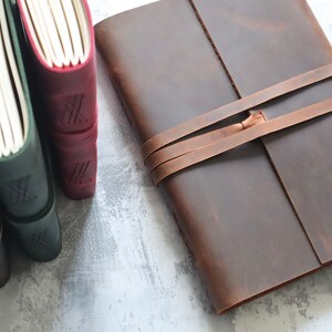 Extra Großes Leder Journal, personalisiertes 12X9 'A4 Leder handgemachtes Notizbuch, Rezeptbuch, Hochzeitsgästebuch, Sammelalbum, Künstler Geschenk