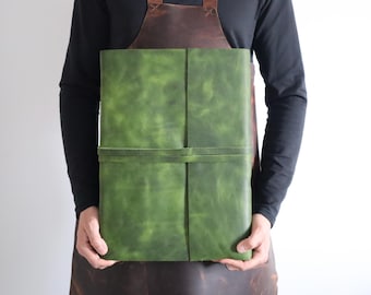 A3 Leather Journal: Extra Large Handmade Vintage Notebook