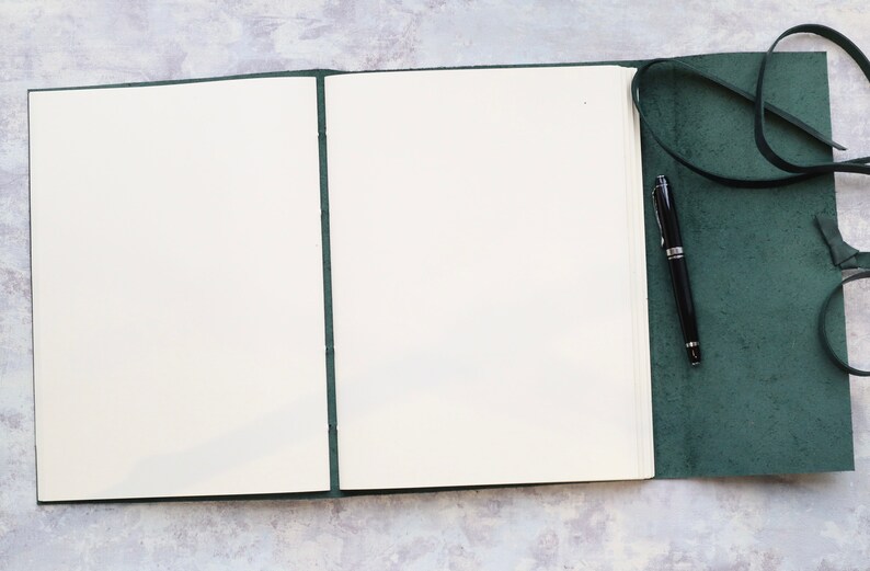 Extra Large Leather Journal Personalized 12x9 A4 Etsy