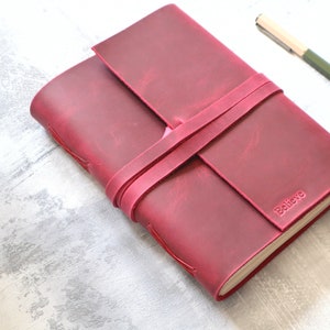 Personalised Handmade Leather Journal, A4, A5, A6, Leather Notebook, Rustic Leather Diary, Travel Journal, Sketchbook, Vintage Journal Bild 5