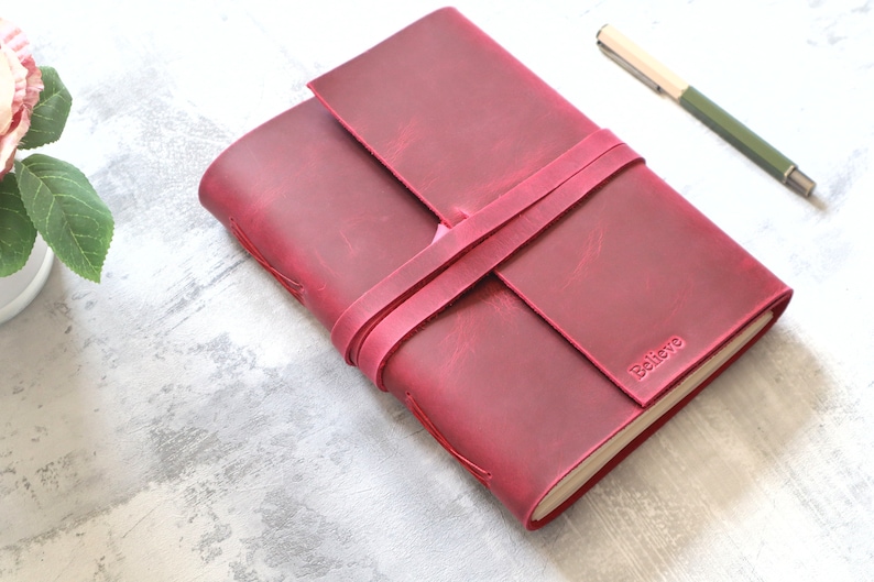 Personalised Handmade Leather Journal, A4, A5, A6, Leather Notebook, Rustic Leather Diary, Travel Journal, Sketchbook, Vintage Journal Bild 5