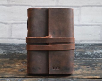 Genuine Leather Recipe Journal Custom Recipe Book Blank Cookbook