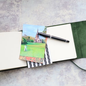 Personalised Photo Album, Handmade Leather Photo Album, Photo Guestbook, Baby Photo album, Genuine Leather Photobook, Anniversary Gift image 5