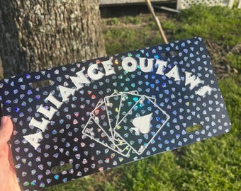 Alliance Outlaws license plate- Goodwin