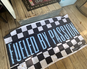 Fueled By Passion shop flag- Goodwin Customs