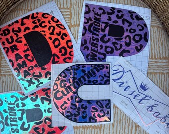 Leopard print Cummins & Powerstoke decal