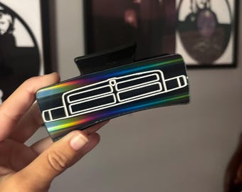 Black holo 2nd gen dodge hair claw clip- Goodwin Customs