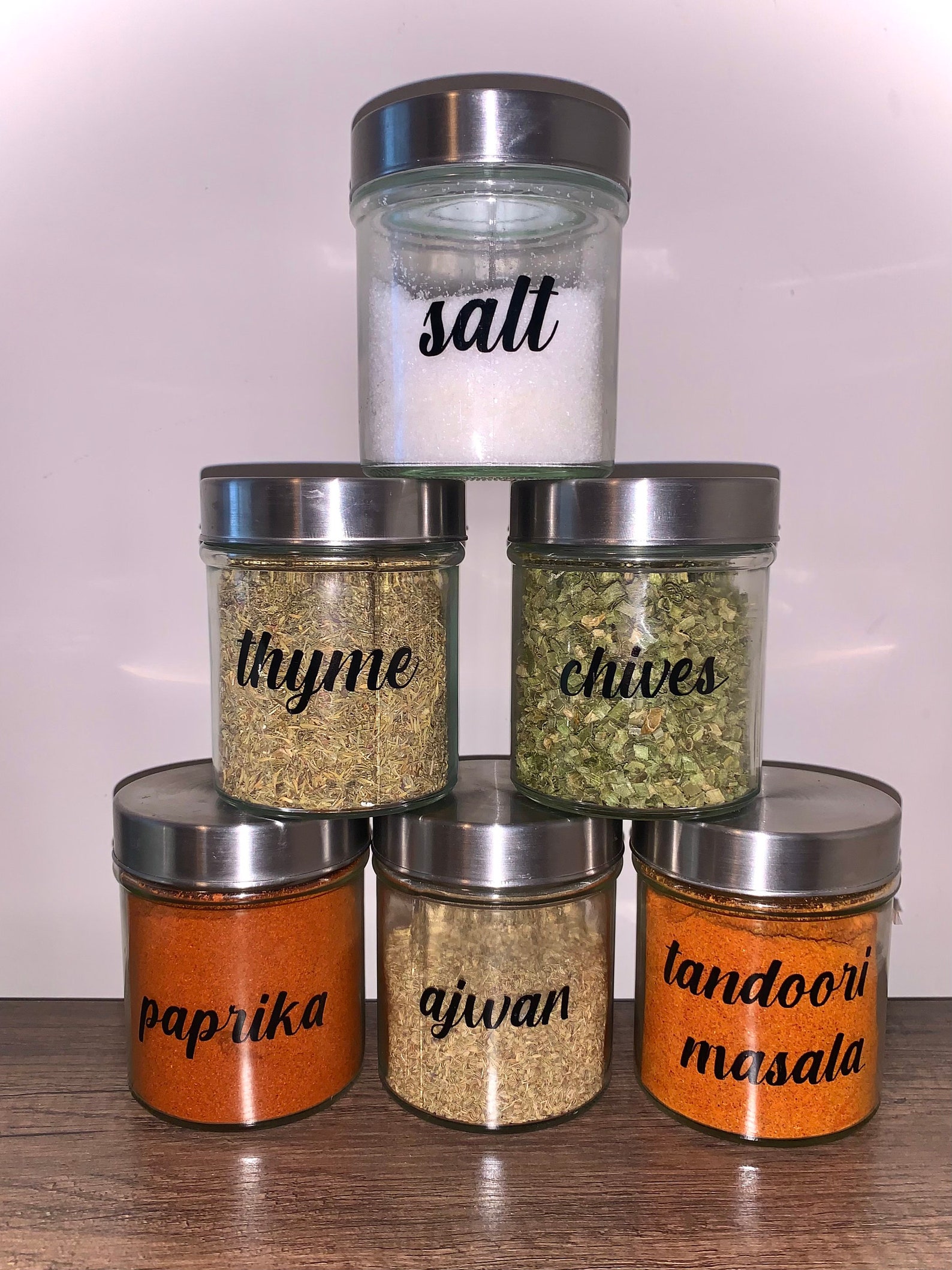 Set of 10 Custom Labels for Spice Jars Etsy UK