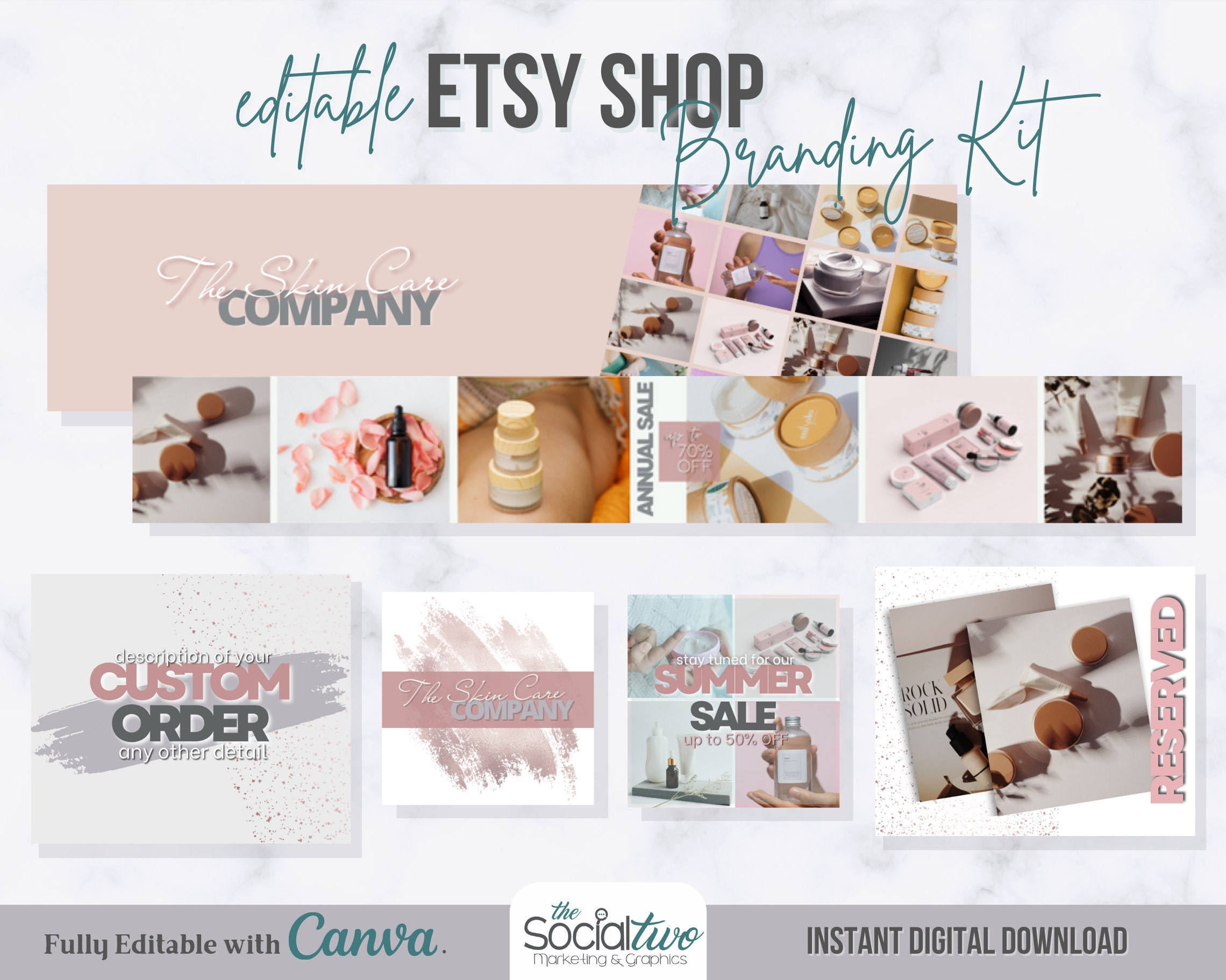 Etsy Shop Bundle Templates Etsy Shop Listing Mockups Social Media