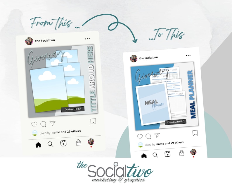 Etsy Branding Kit Bundle for Printables Instagram Templates - Etsy
