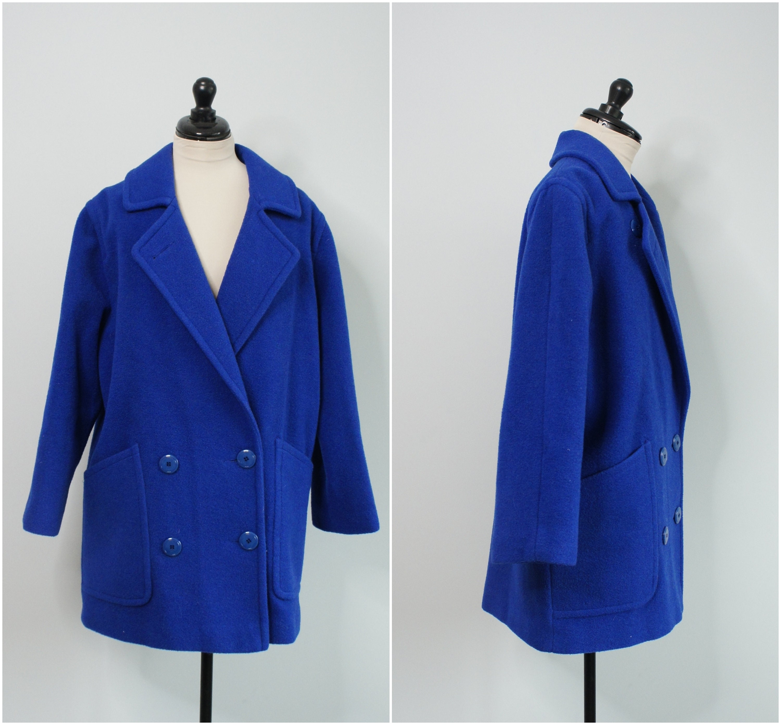 Midi Wool Coat, Wool Coat, Womens Winter Coats, Dress Coat, Navy